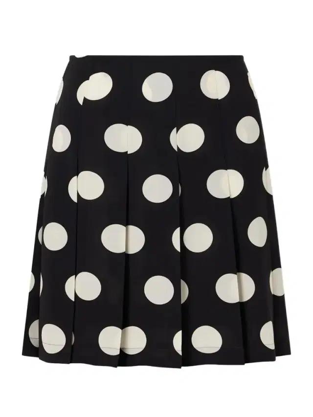 Pleated Polka-dot Georgette Midi Skirt Pleated Polka-dot Georgette Midi Skirt