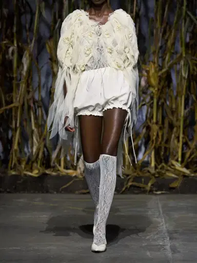 Pauline Dujancourt Lace-trimmed Embroidered Organza Jacket | Thumbnail 5 Pauline Dujancourt Lace-trimmed Embroidered Organza Jacket | Thumbnail 5