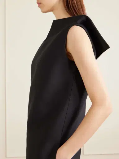 Balenciaga Vareuse Draped Scuba Mini Dress | Thumbnail 5 Balenciaga Vareuse Draped Scuba Mini Dress | Thumbnail 5