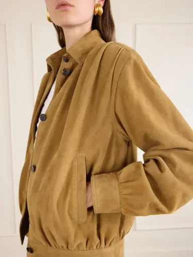 Saint Laurent Suede Blouson Jacket | Thumbnail 5 Saint Laurent Suede Blouson Jacket | Thumbnail 5