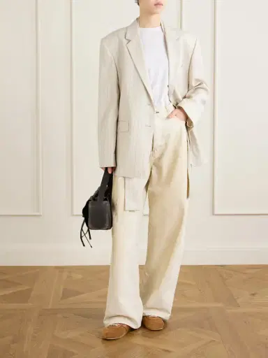 Acne Studios Single-breasted Pinstriped Wool Blazer | Thumbnail 2 Acne Studios Single-breasted Pinstriped Wool Blazer | Thumbnail 2