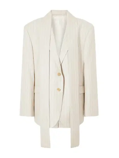 Acne Studios Single-breasted Pinstriped Wool Blazer | Thumbnail 1 Acne Studios Single-breasted Pinstriped Wool Blazer | Thumbnail 1