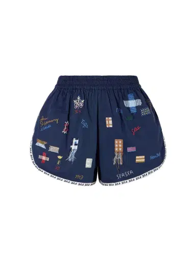 Sea Claira Embroidered Cotton Shorts | Thumbnail 1 Sea Claira Embroidered Cotton Shorts | Thumbnail 1