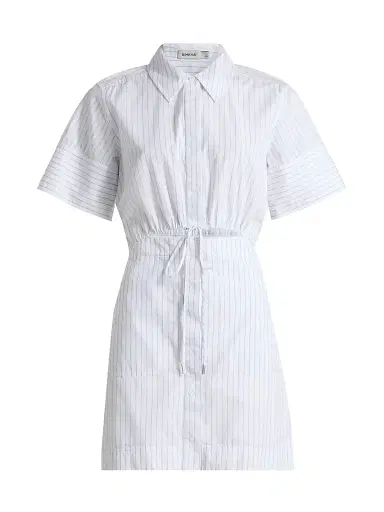 Simkhai Women's Marcy Striped Cotton Mini-Shirtdress - White Stripe - Size 0 | Thumbnail 1 Simkhai Women's Marcy Striped Cotton Mini-Shirtdress - White Stripe - Size 0 | Thumbnail 1