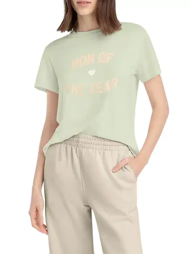Favorite Daughter Women's Graphic Printed T-Shirt - Light Sage Pale Pink | Thumbnail 3 Favorite Daughter Women's Graphic Printed T-Shirt - Light Sage Pale Pink | Thumbnail 3