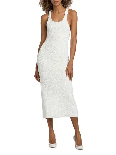 Adam Lippes Women's Nia Sequined Knit Midi-Dress - | Thumbnail 3 Adam Lippes Women's Nia Sequined Knit Midi-Dress - | Thumbnail 3
