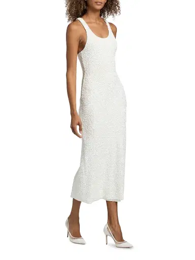Adam Lippes Women's Nia Sequined Knit Midi-Dress - | Thumbnail 4 Adam Lippes Women's Nia Sequined Knit Midi-Dress - | Thumbnail 4