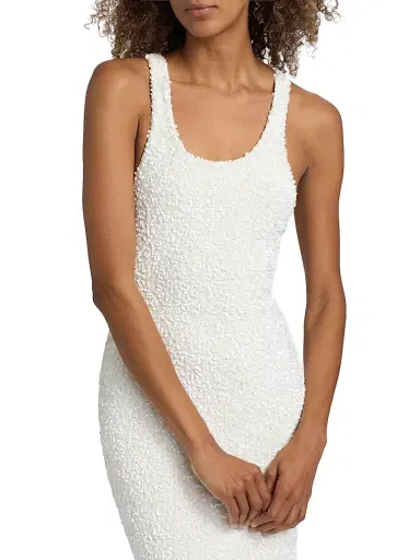 Adam Lippes Women's Nia Sequined Knit Midi-Dress - | Thumbnail 6 Adam Lippes Women's Nia Sequined Knit Midi-Dress - | Thumbnail 6