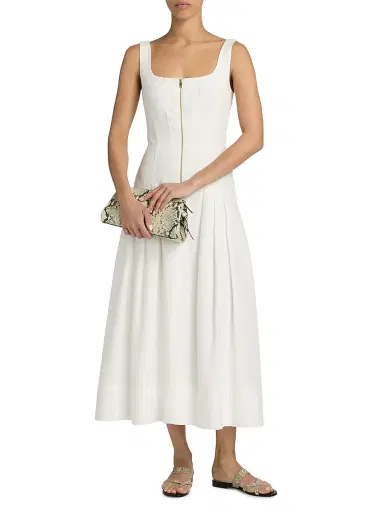 Ramy Brook Women's Moira Front-Zip A-Line Midi-Dress - | Thumbnail 2 Ramy Brook Women's Moira Front-Zip A-Line Midi-Dress - | Thumbnail 2