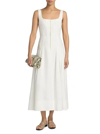 Ramy Brook Women's Moira Front-Zip A-Line Midi-Dress - | Thumbnail 3 Ramy Brook Women's Moira Front-Zip A-Line Midi-Dress - | Thumbnail 3