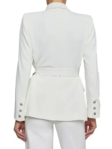 L'Agence Women's Aven Wrap Double-Breasted Blazer - Ivory - Size 4 | Thumbnail 5 L'Agence Women's Aven Wrap Double-Breasted Blazer - Ivory - Size 4 | Thumbnail 5