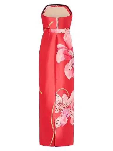 Milly Women's Ciara Printed Strapless Maxi Dress | Thumbnail 2 Milly Women's Ciara Printed Strapless Maxi Dress | Thumbnail 2