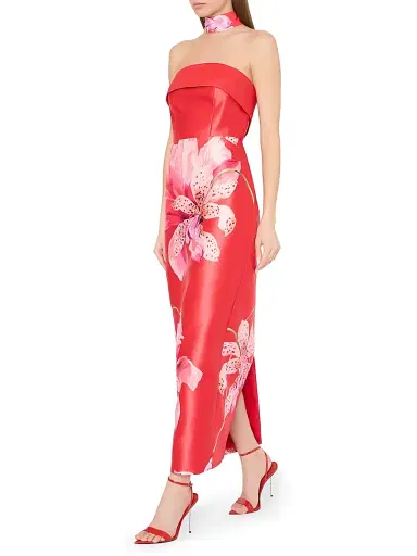 Milly Women's Ciara Printed Strapless Maxi Dress | Thumbnail 3 Milly Women's Ciara Printed Strapless Maxi Dress | Thumbnail 3