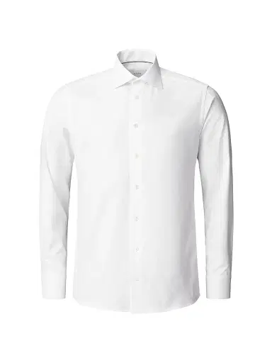 Eton Men's Textured Slim-Fit Cotton Dobby Shirt - White - Size 17.5 | Thumbnail 2 Eton Men's Textured Slim-Fit Cotton Dobby Shirt - White - Size 17.5 | Thumbnail 2