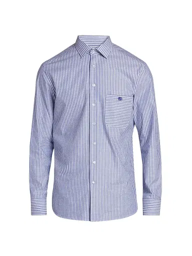 Etro Men's Striped Jacquard Shirt - Bicolour | Thumbnail 1 Etro Men's Striped Jacquard Shirt - Bicolour | Thumbnail 1