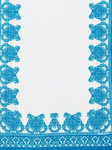 Etro Women's Tosca Printed Cotton-Modal Scarf - Blue | Thumbnail 4 Etro Women's Tosca Printed Cotton-Modal Scarf - Blue | Thumbnail 4