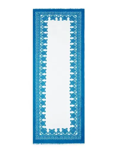 Etro Women's Tosca Printed Cotton-Modal Scarf - Blue | Thumbnail 1 Etro Women's Tosca Printed Cotton-Modal Scarf - Blue | Thumbnail 1