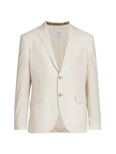 Etro Men's Pinstripe Cotton Sport Jacket | Thumbnail 1 Etro Men's Pinstripe Cotton Sport Jacket | Thumbnail 1