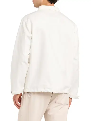 Rhude Men's Coaches Logo Cotton Jacket - White | Thumbnail 5 Rhude Men's Coaches Logo Cotton Jacket - White | Thumbnail 5