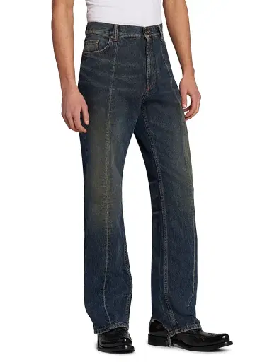 Versace Men's Non-Stretch Vintage Shibuya Straight-Leg Jeans | Thumbnail 4 Versace Men's Non-Stretch Vintage Shibuya Straight-Leg Jeans | Thumbnail 4