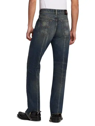 Versace Men's Non-Stretch Vintage Shibuya Straight-Leg Jeans | Thumbnail 5 Versace Men's Non-Stretch Vintage Shibuya Straight-Leg Jeans | Thumbnail 5