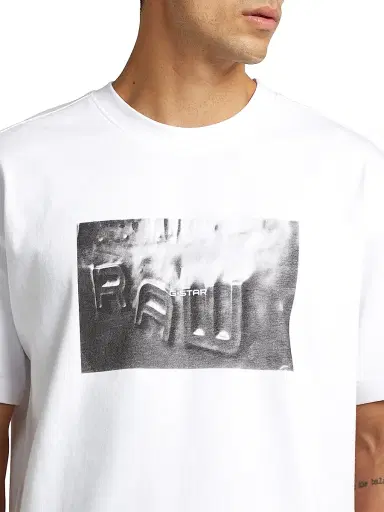 G-Star Men's Graphic Relaxed T-Shirt - White | Thumbnail 6 G-Star Men's Graphic Relaxed T-Shirt - White | Thumbnail 6