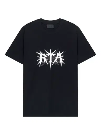 RTA Men's Exodus Liam Logo Slim-Fit T-Shirt - Black Spike Rta | Thumbnail 1 RTA Men's Exodus Liam Logo Slim-Fit T-Shirt - Black Spike Rta | Thumbnail 1