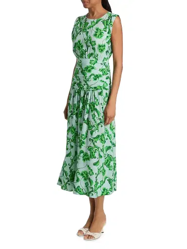 MISA Los Angeles Women's Divya Linen-Blend Midi-Dress - Floral Paisley | Thumbnail 4 MISA Los Angeles Women's Divya Linen-Blend Midi-Dress - Floral Paisley | Thumbnail 4