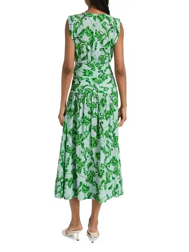 MISA Los Angeles Women's Divya Linen-Blend Midi-Dress - Floral Paisley | Thumbnail 5 MISA Los Angeles Women's Divya Linen-Blend Midi-Dress - Floral Paisley | Thumbnail 5