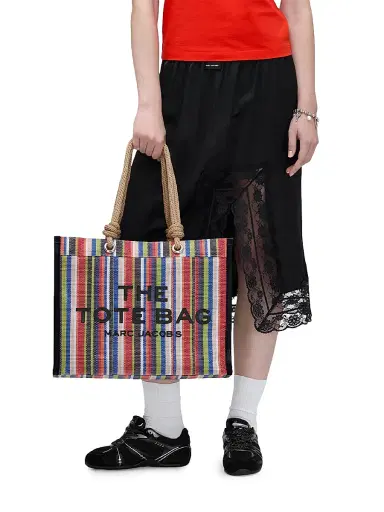 Marc Jacobs Women's The Stripe Mesh Large Tote Bag | Thumbnail 3 Marc Jacobs Women's The Stripe Mesh Large Tote Bag | Thumbnail 3