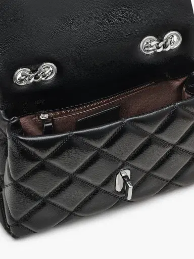 Marc Jacobs Women's The Slim Dual Quilted Convertible Shoulder Bag - Black | Thumbnail 6 Marc Jacobs Women's The Slim Dual Quilted Convertible Shoulder Bag - Black | Thumbnail 6