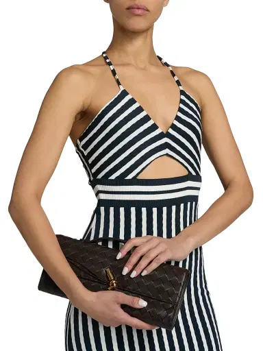 Ramy Brook Women's Stevie Halterneck Striped Midi-Dress - Navy Stripe | Thumbnail 6 Ramy Brook Women's Stevie Halterneck Striped Midi-Dress - Navy Stripe | Thumbnail 6
