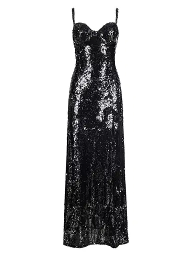L'AGENCE Women's Sayla Sequin Gown - Jet Black Sequin | Thumbnail 1 L'AGENCE Women's Sayla Sequin Gown - Jet Black Sequin | Thumbnail 1