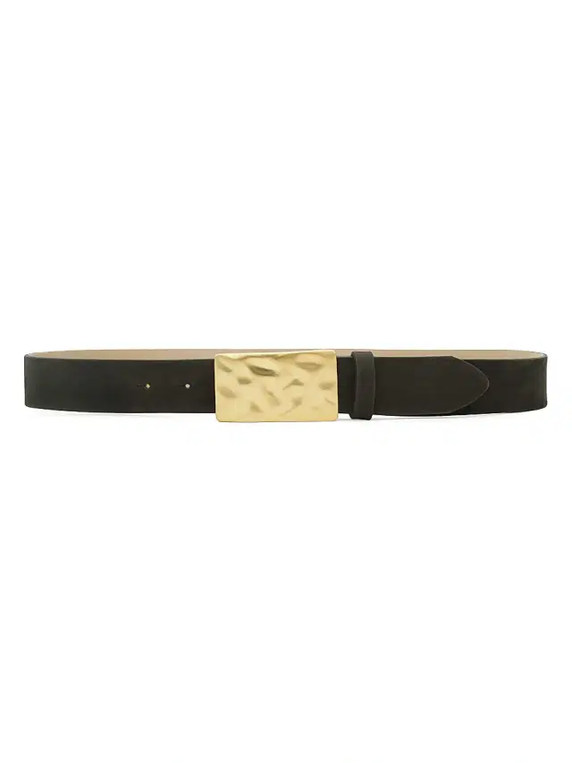 Women's Chara Suede Belt - Olive Suede Women's Chara Suede Belt - Olive Suede