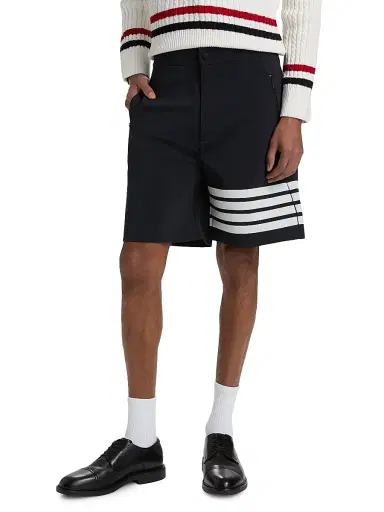 Thom Browne Men's 4-Bar Tech Shorts - Navy - Size XXL | Thumbnail 3 Thom Browne Men's 4-Bar Tech Shorts - Navy - Size XXL | Thumbnail 3