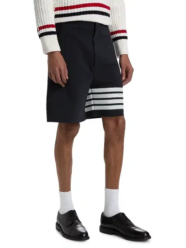 Thom Browne Men's 4-Bar Tech Shorts - Navy - Size XXL | Thumbnail 4 Thom Browne Men's 4-Bar Tech Shorts - Navy - Size XXL | Thumbnail 4