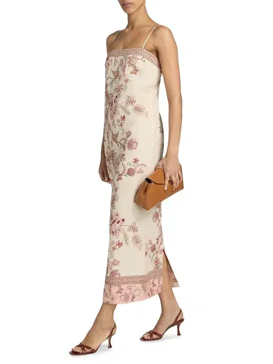 Hemant & Nandita Women's Floral Sheath Midi-Dress | Thumbnail 2 Hemant & Nandita Women's Floral Sheath Midi-Dress | Thumbnail 2