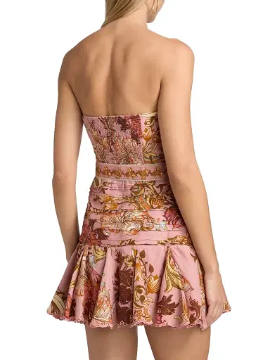 Hemant & Nandita Women's Sula Floral Linen-Cotton Belted Minidress | Thumbnail 5 Hemant & Nandita Women's Sula Floral Linen-Cotton Belted Minidress | Thumbnail 5