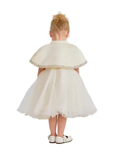 Tulleen Baby Girl's & Girl's Mirelda Dress - Cream 36 Months | Thumbnail 4 Tulleen Baby Girl's & Girl's Mirelda Dress - Cream 36 Months | Thumbnail 4