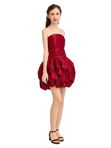 Tulleen Girl's Belblossom Dress - Burgundy | Thumbnail 3 Tulleen Girl's Belblossom Dress - Burgundy | Thumbnail 3