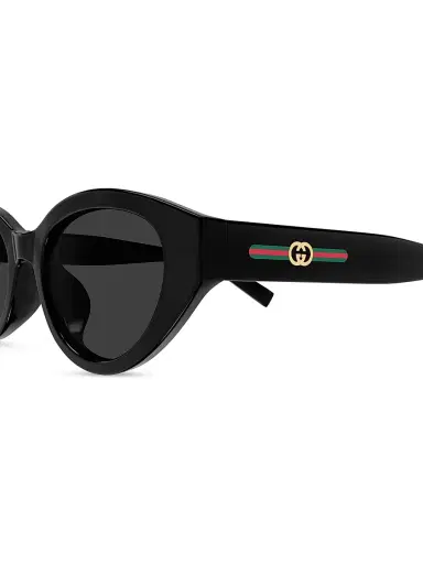 Gucci Women's Lines 52MM Cat-Eye Sunglasses - Black | Thumbnail 3 Gucci Women's Lines 52MM Cat-Eye Sunglasses - Black | Thumbnail 3