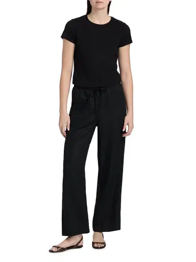 Majestic Filatures Women's Interlock Cotton Short-Sleeve T-Shirt - Noir | Thumbnail 2 Majestic Filatures Women's Interlock Cotton Short-Sleeve T-Shirt - Noir | Thumbnail 2
