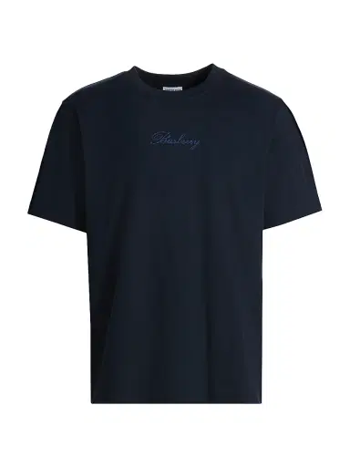 Burberry Men's Ryan Logo Cotton T-Shirt - Navy - Size XL | Thumbnail 1 Burberry Men's Ryan Logo Cotton T-Shirt - Navy - Size XL | Thumbnail 1
