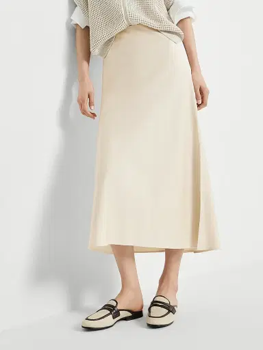 Brunello Cucinelli Women's Satin Cady Fluid Pencil Skirt - Silk | Thumbnail 5 Brunello Cucinelli Women's Satin Cady Fluid Pencil Skirt - Silk | Thumbnail 5