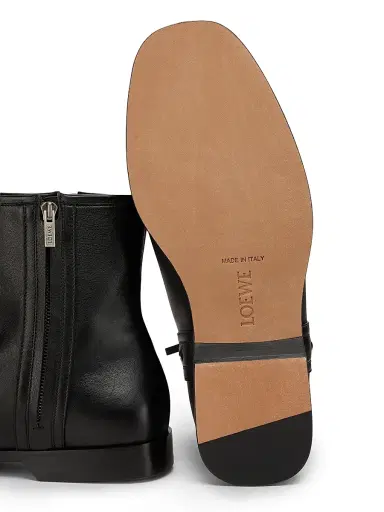 Loewe Men's Zip Leather Booties - Black | Thumbnail 6 Loewe Men's Zip Leather Booties - Black | Thumbnail 6
