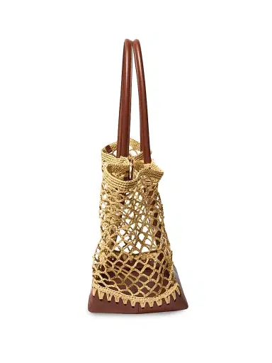 Simkhai Women's Caspian Raffia Tote Bag | Thumbnail 4 Simkhai Women's Caspian Raffia Tote Bag | Thumbnail 4