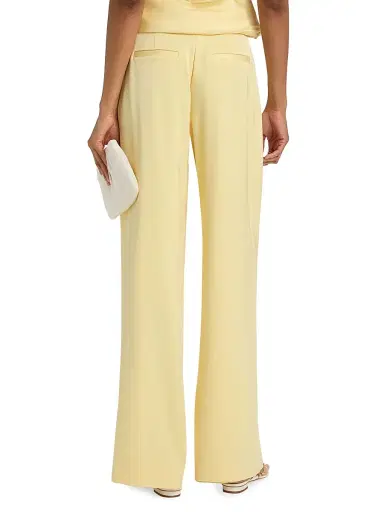 SIMKHAI Women's Kyra Wide-Leg Pants - Buttercream | Thumbnail 5 SIMKHAI Women's Kyra Wide-Leg Pants - Buttercream | Thumbnail 5