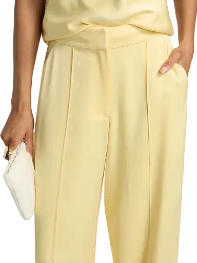 SIMKHAI Women's Kyra Wide-Leg Pants - Buttercream | Thumbnail 6 SIMKHAI Women's Kyra Wide-Leg Pants - Buttercream | Thumbnail 6