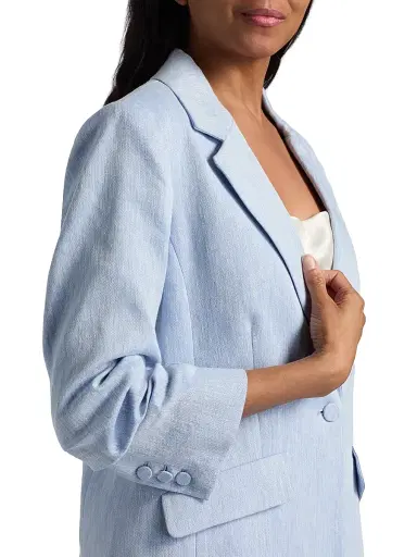 Cinq à Sept Women's Kylie Linen Suiting Single-Breasted Blazer | Thumbnail 6 Cinq à Sept Women's Kylie Linen Suiting Single-Breasted Blazer | Thumbnail 6
