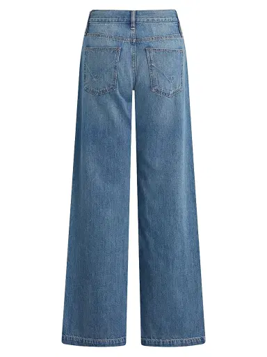 Hudson Jeans Women's Rylee Drawstring Cotton Wide-Leg Jeans - Alloy - Size 30 | Thumbnail 6 Hudson Jeans Women's Rylee Drawstring Cotton Wide-Leg Jeans - Alloy - Size 30 | Thumbnail 6